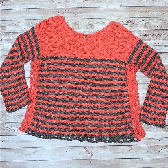 Free People Chunky Striped Oversized Sweater - Picture 2 of 11